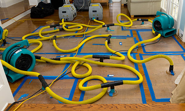 Professional Crawl Space Water Removal technician working in Rushville, IL